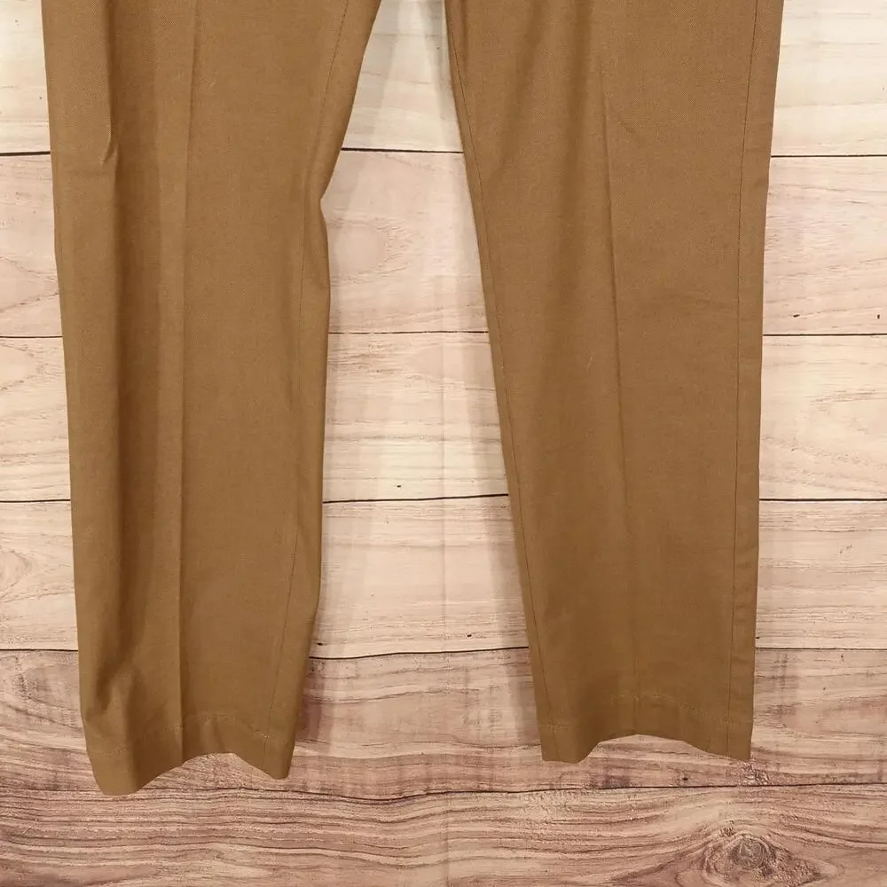 Banana Republic Aiden Chino Pants Mens 33x32 Brown Aiden Fit Stretch